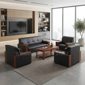 Office Sofa; Five Seaters Office Lobby Reception Interior Sofa Set