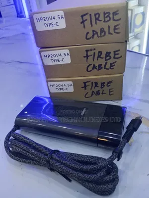 HP Original 90w Adapter Type C With Fiber Cable