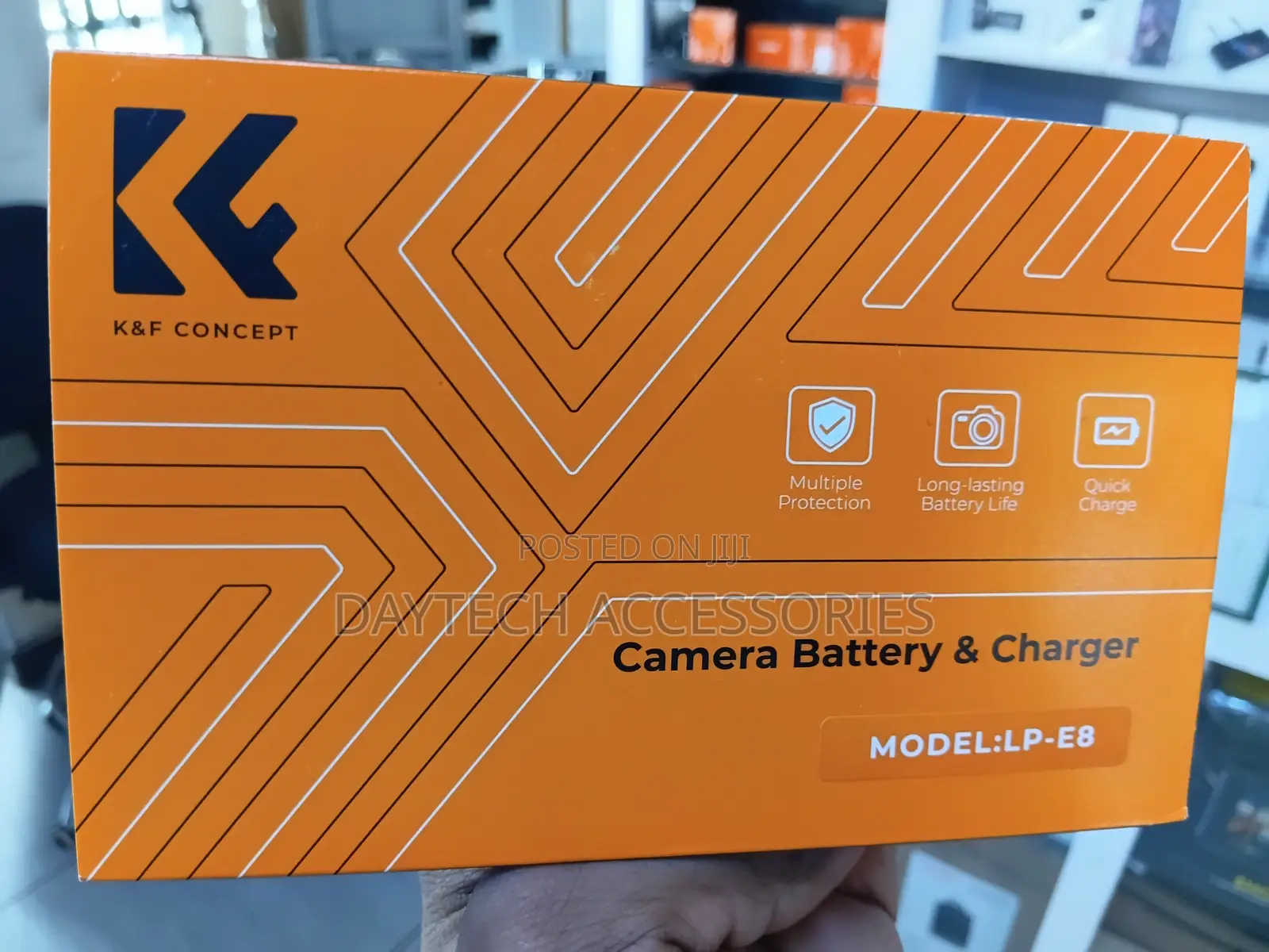 K F Concept Dual LP-E8 1200mAh Batteries + Charger for Canon