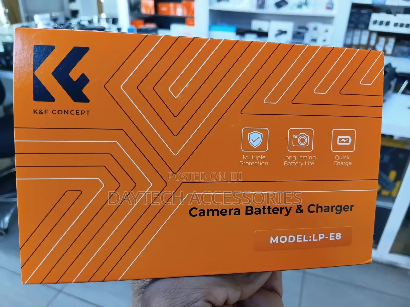 K F Concept Dual LP-E8 1200mAh Batteries + Charger for Canon