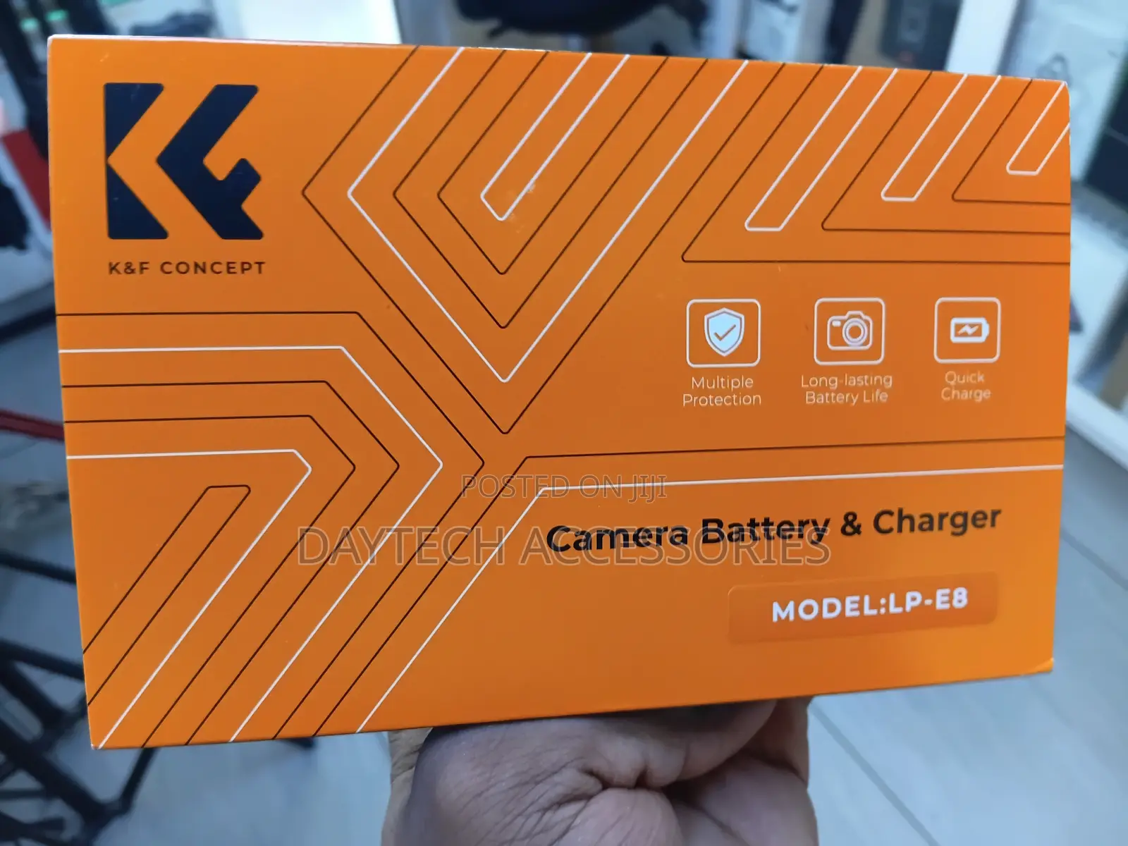 K F Concept Dual LP-E8 1200mAh Batteries + Charger for Canon