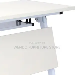 Office Desk; 1200mm White Foldable Office Conference Training Table