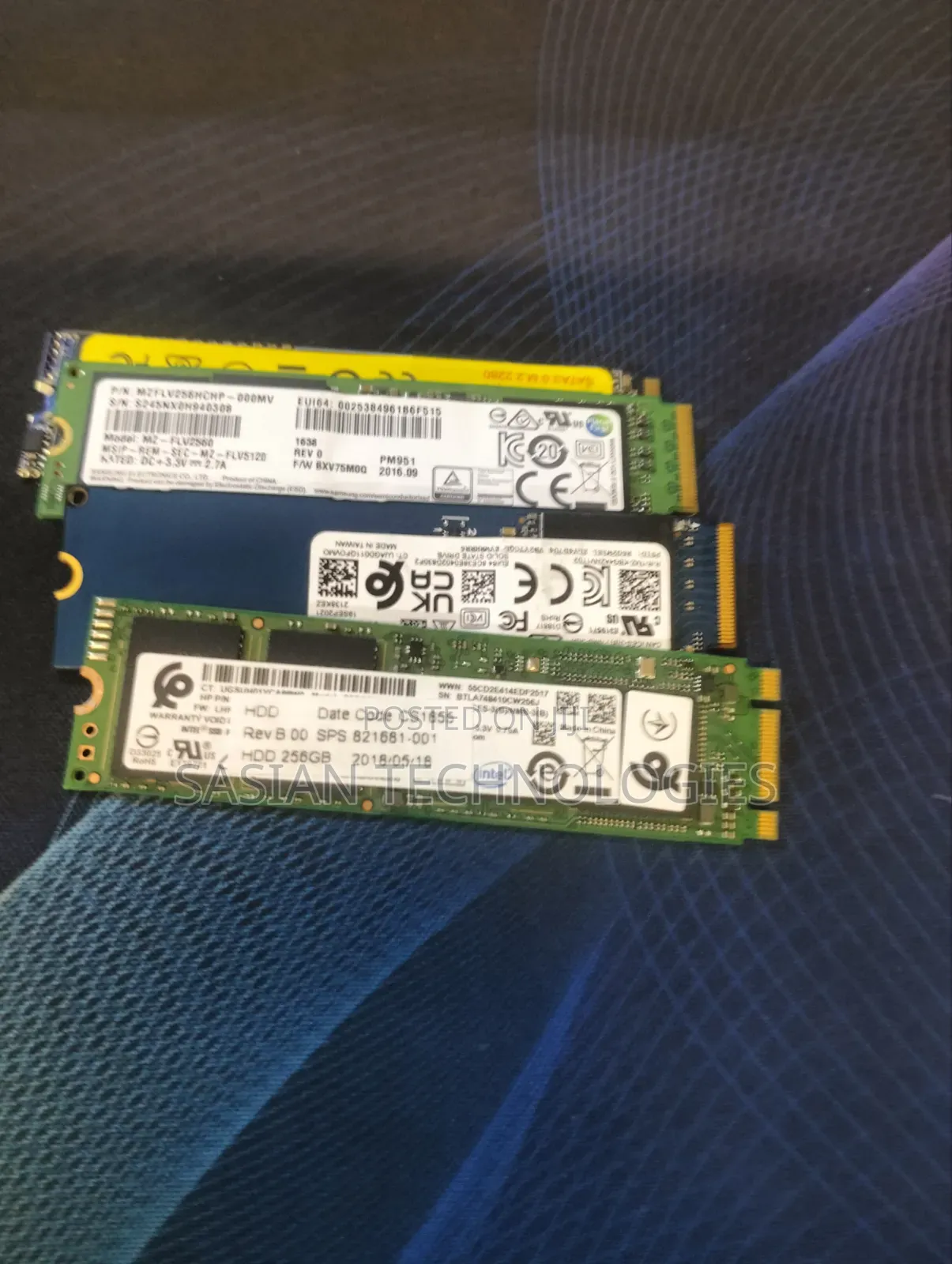 Nvme 256 GB Single and Double Nortch