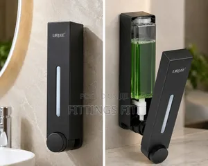 Lirlee Wall Mounted Liquid Soap Dispenser – Black, Gold, Silver, White