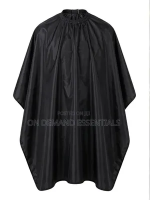 Barber Draper Black, Waterproof Elastic Neck;fits All Sizes