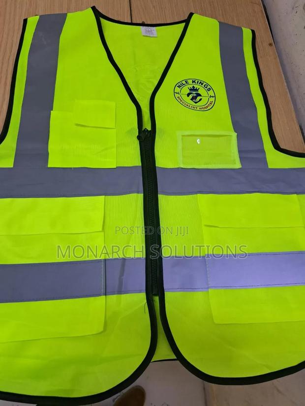 Green Executive Reflector Vest With Front Branding