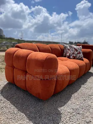 3 Seater Bubble Sofa in Burnt Orange