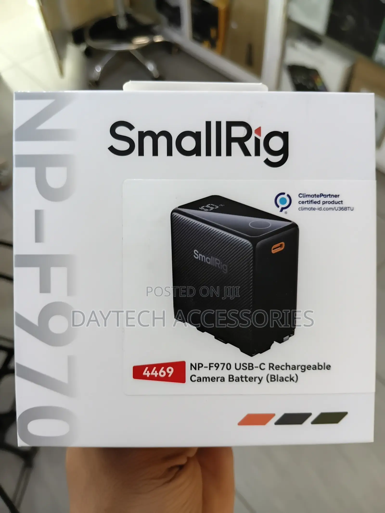 SmallRig L-Series/Np-F970 USB-C Rechargeable Camera Battery (Black)