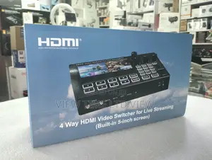4-Channel HDMI Live Streaming Video Switcher With 5-Inch Screen