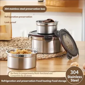 *3 PCS Stainless Steel Lunch Box Set*