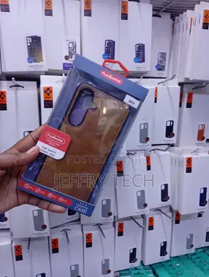 Brown Faux-Leather Back Phone Case for the Samsung Galaxy S24