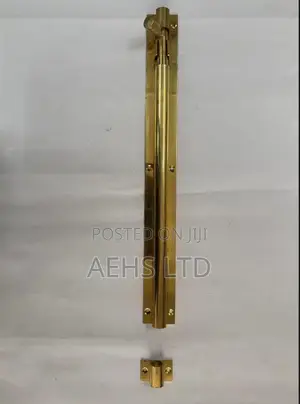 Long Brass Tower Bolt With Keeper
