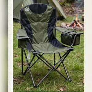 Camp Master Folding Chair Colour:Army Green +Black BRWN