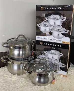 Edenberg EB-3716 6-Piece Stainless Steel Cookware Set