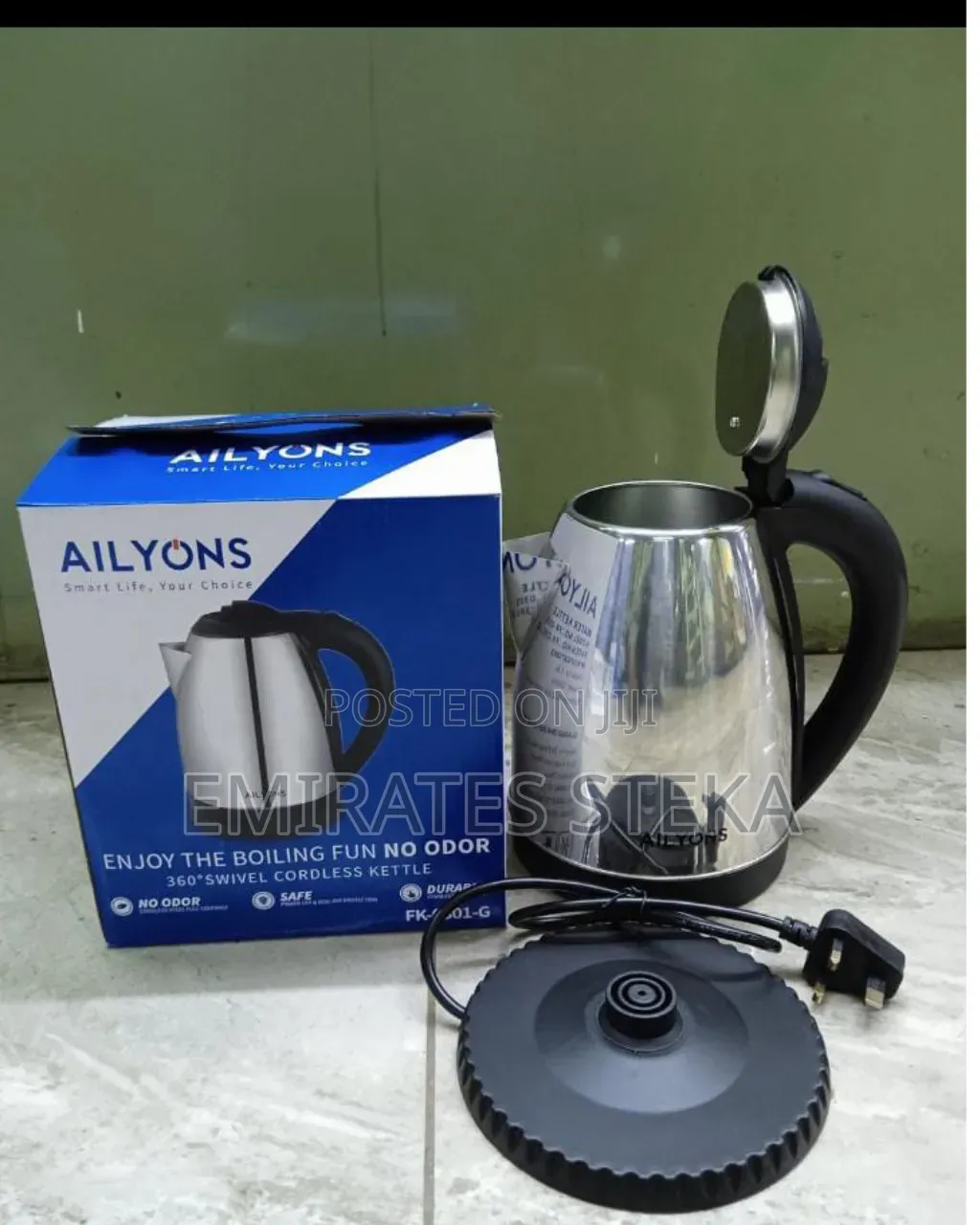 AILYONS 2L Stainless Steel Electric Kettle | 1500W Fast Boil