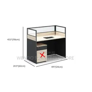 Office Workstation Two Users Straight Office Workstation With Pedestal