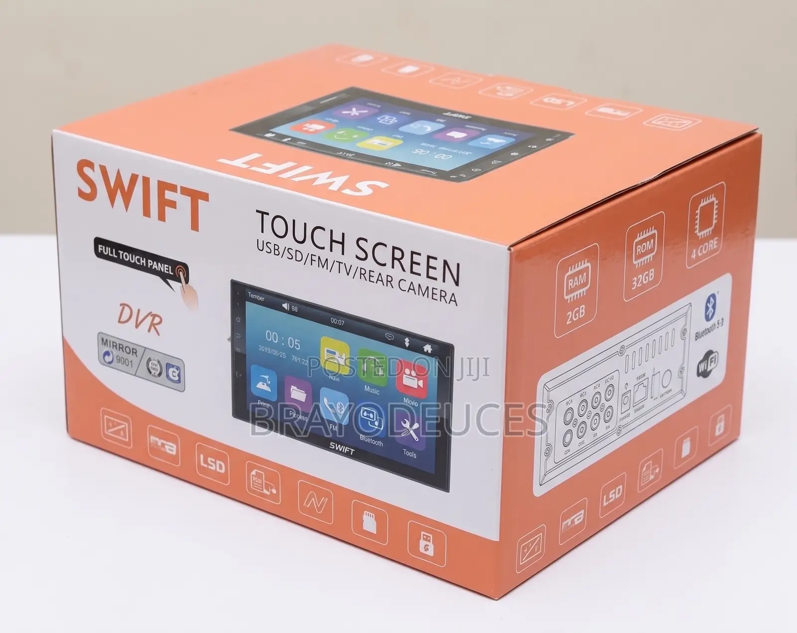 Swift Car Radio, Universal 7 Inch Hd