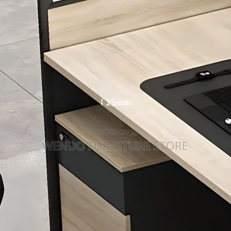 Office Workstation Two Users Straight Office Workstation With Pedestal