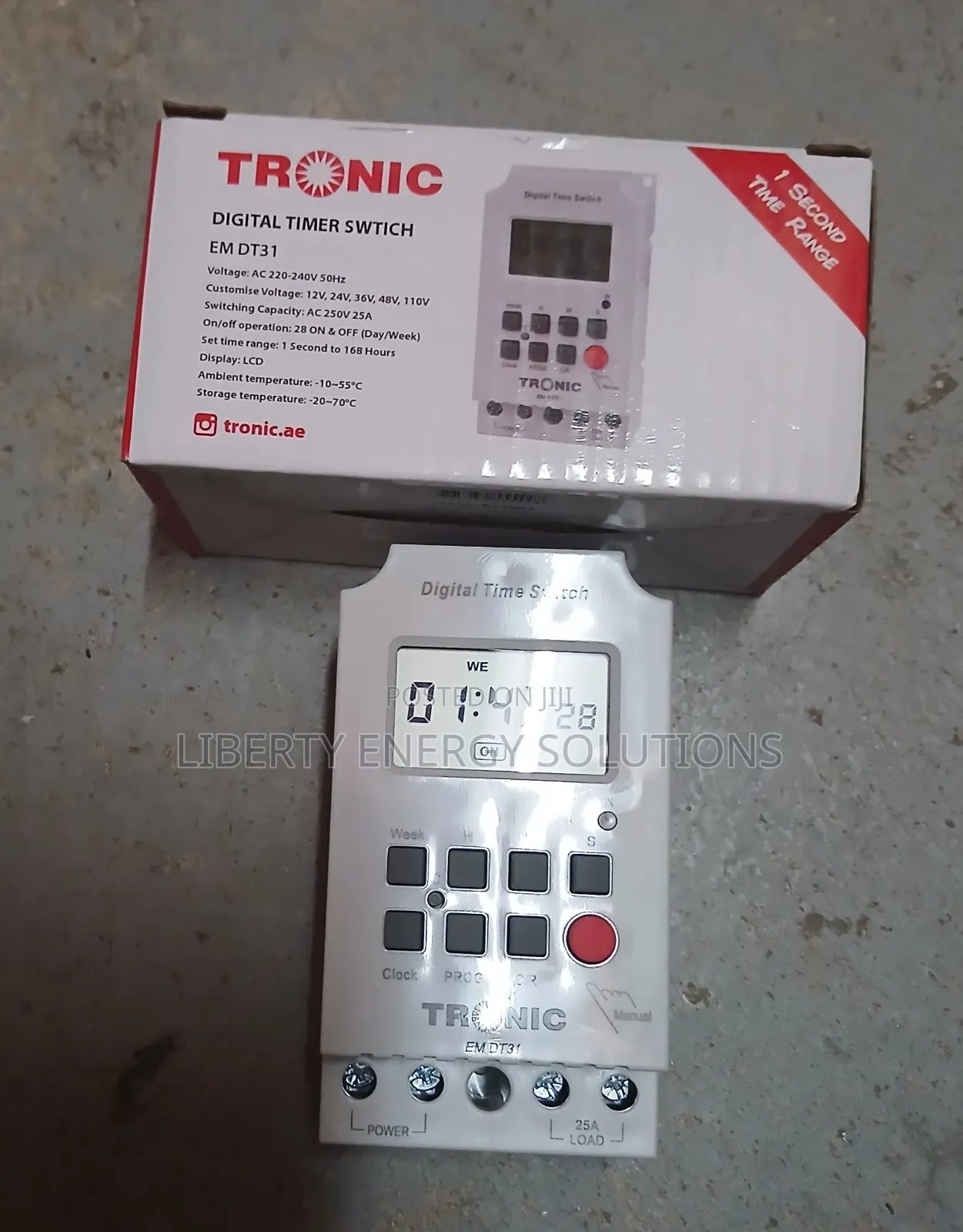 Tronic 25A Digital Time Switch