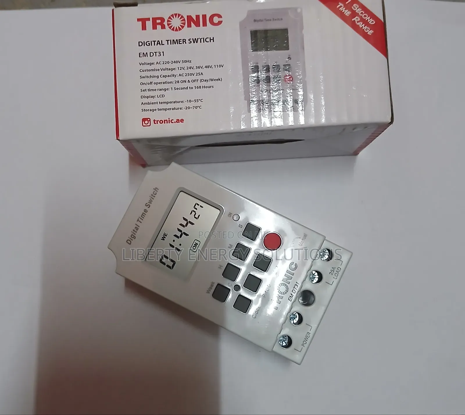 Tronic 25A Digital Time Switch