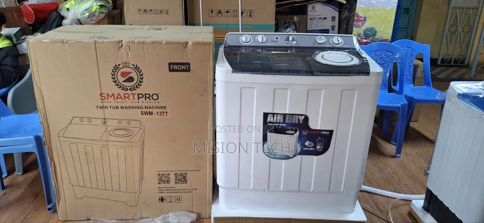SMARTPRO SWM-13TT Twin Tub Washing Machine.