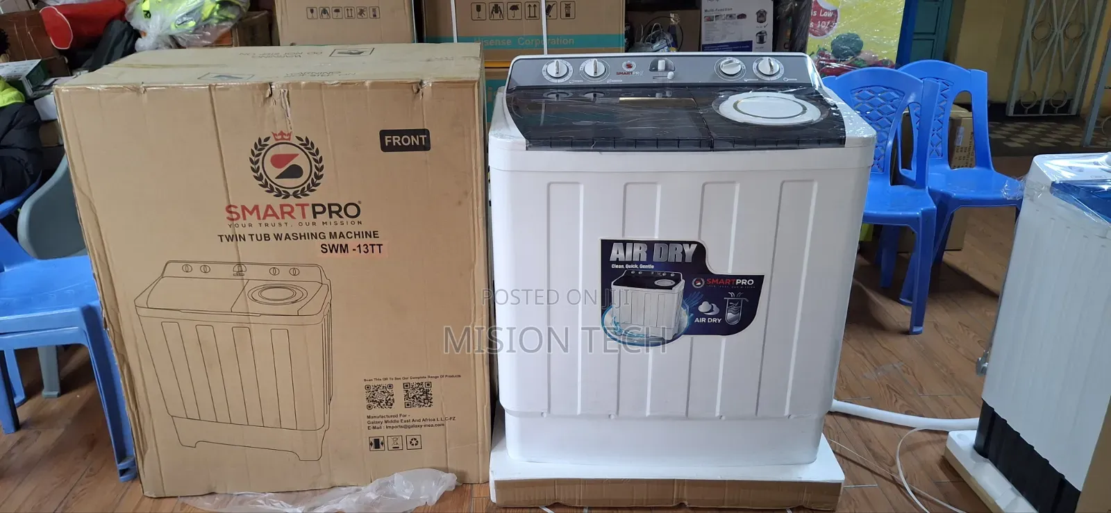 SMARTPRO SWM-13TT Twin Tub Washing Machine.