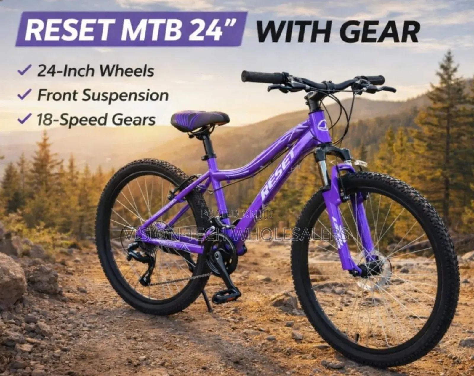 24" MTB Bike With Gear