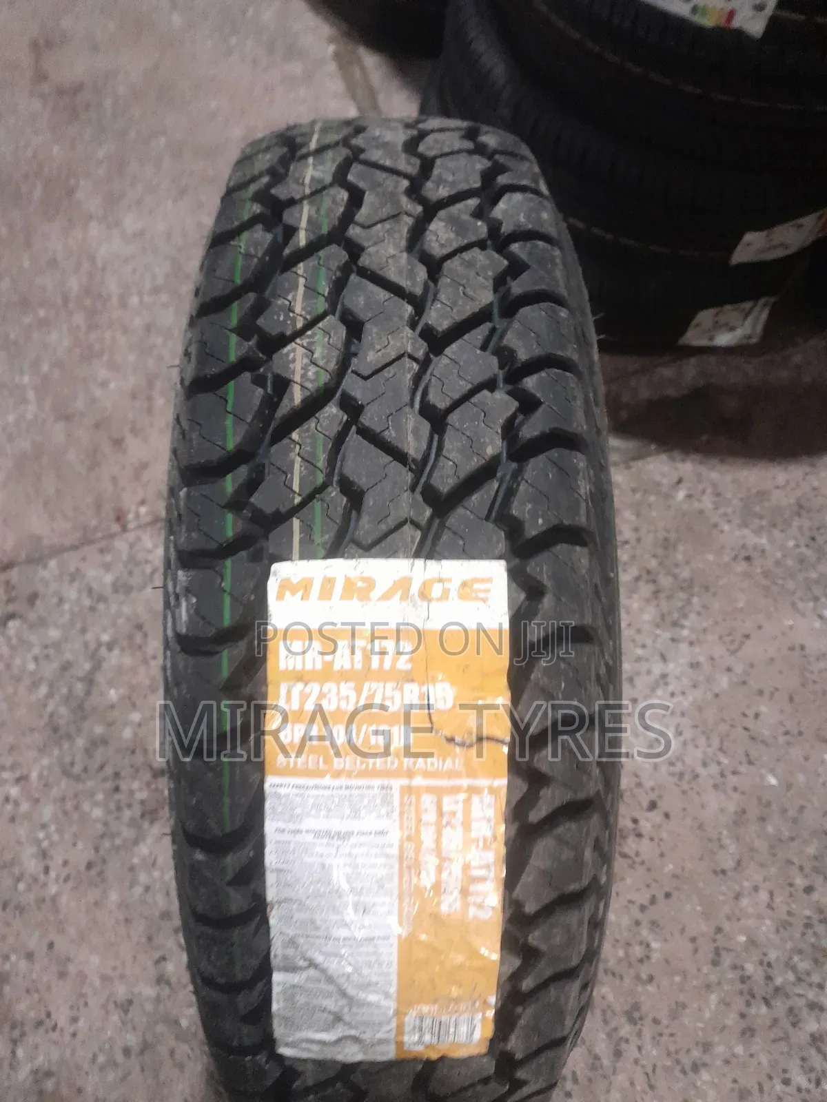 Brand New Mirage Tyres 235/75r15 - Tough 4x4 SUV Performance