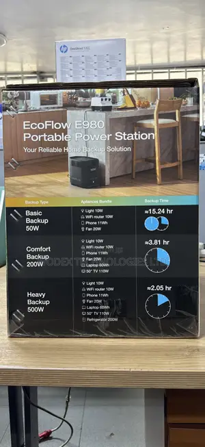 EcoFlow E980 1kWh Daily Backup Battery Generator - UPS