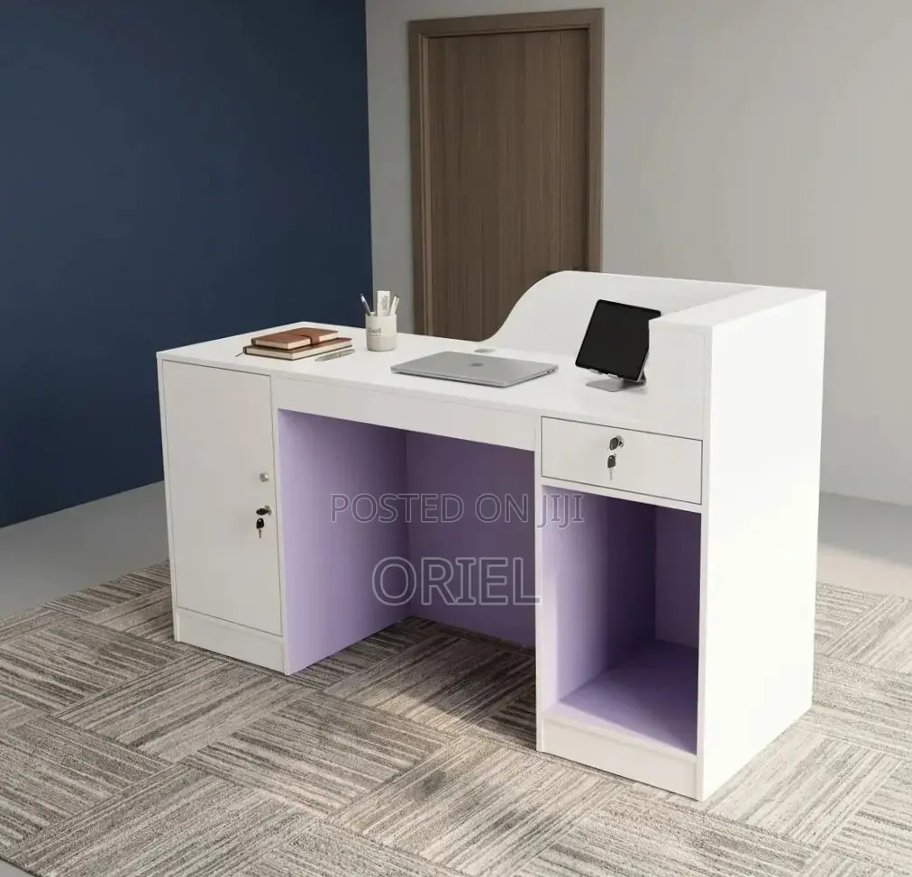 Office Desk : 160CM White Counter Desk for Sale