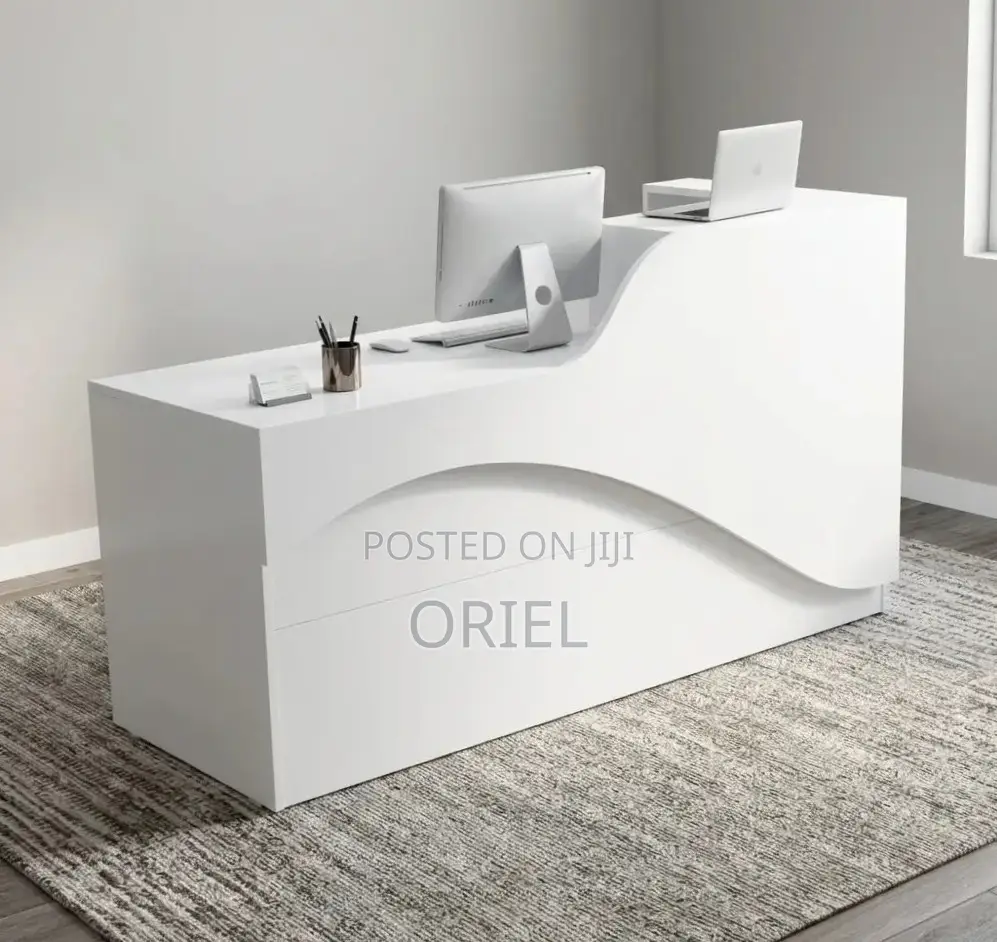 Office Desk : 160CM White Counter Desk for Sale