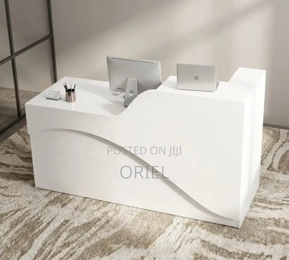 Office Desk : 160CM White Counter Desk for Sale