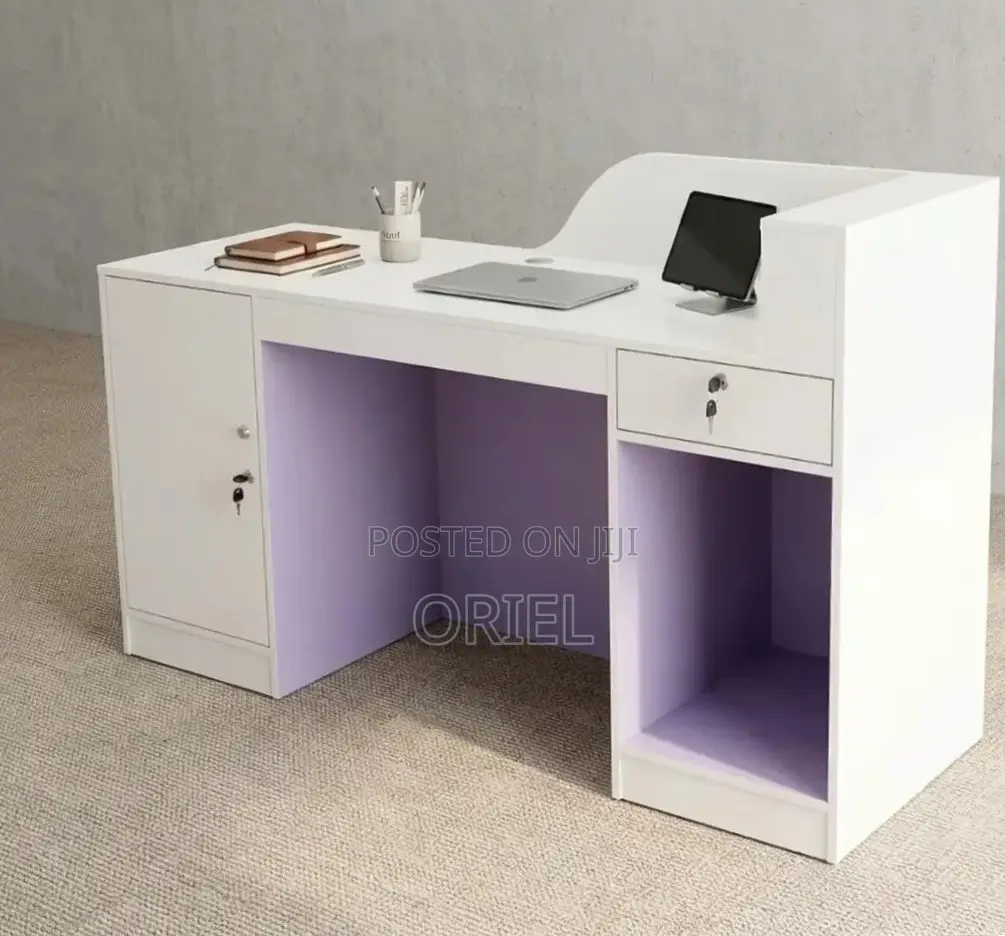 Office Desk : 160CM White Counter Desk for Sale