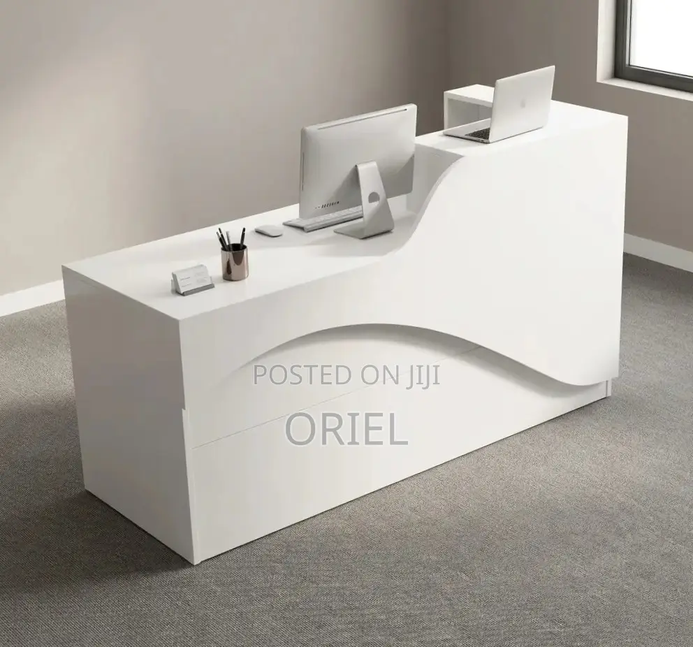 Office Desk : 160CM White Counter Desk for Sale