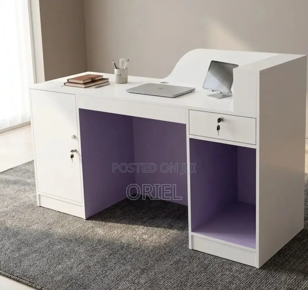 Office Desk : 160CM White Counter Desk for Sale
