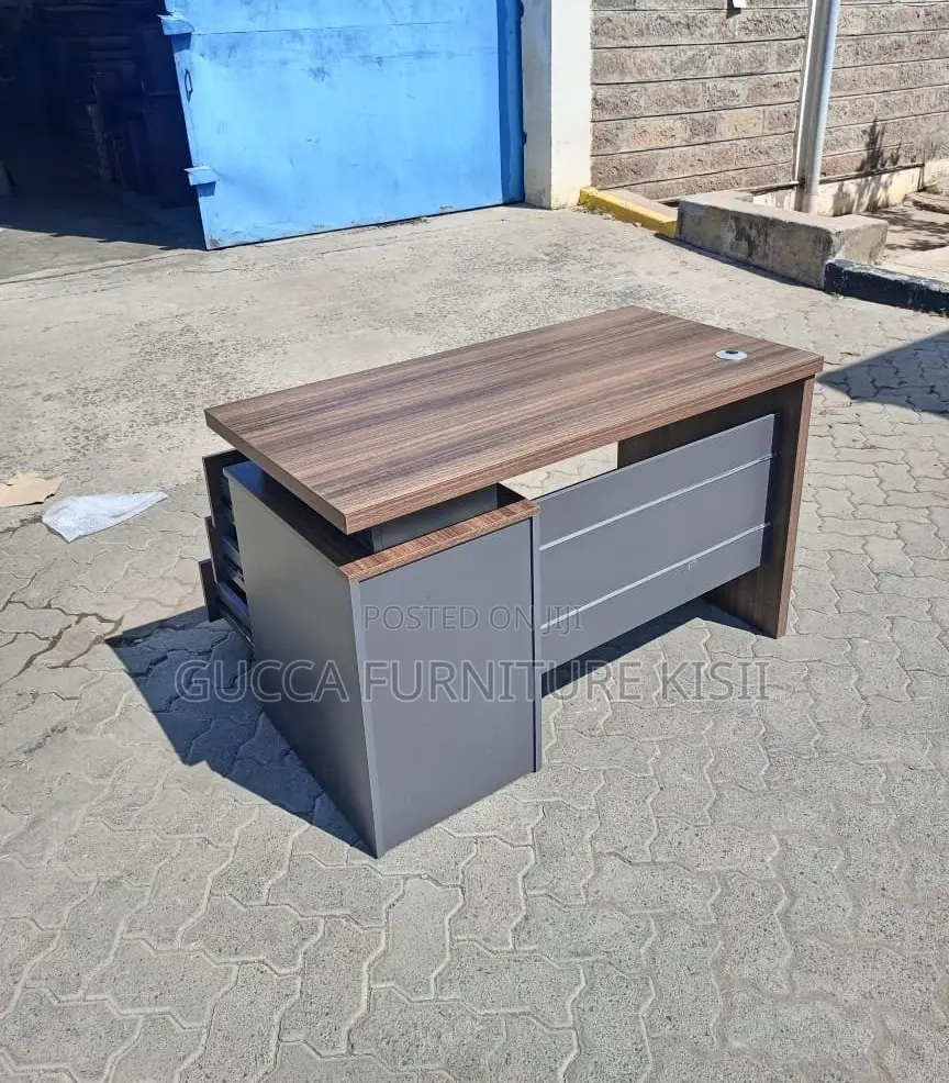 Office Desk; 1.4M Executive Office Desk With Storage