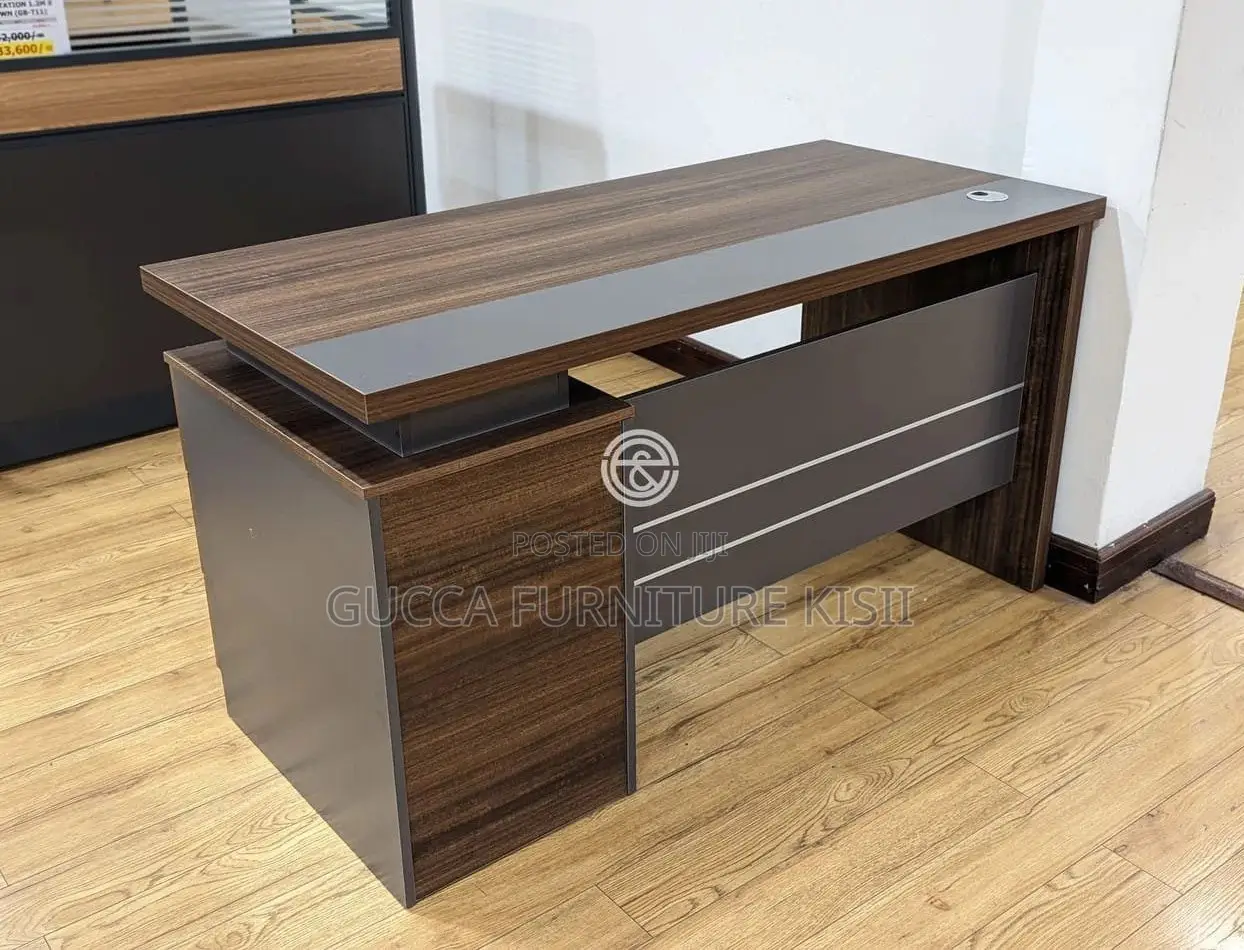 Office Desk; 1.4M Executive Office Desk With Storage