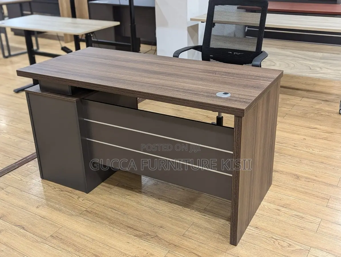 Office Desk; 1.4M Executive Office Desk With Storage