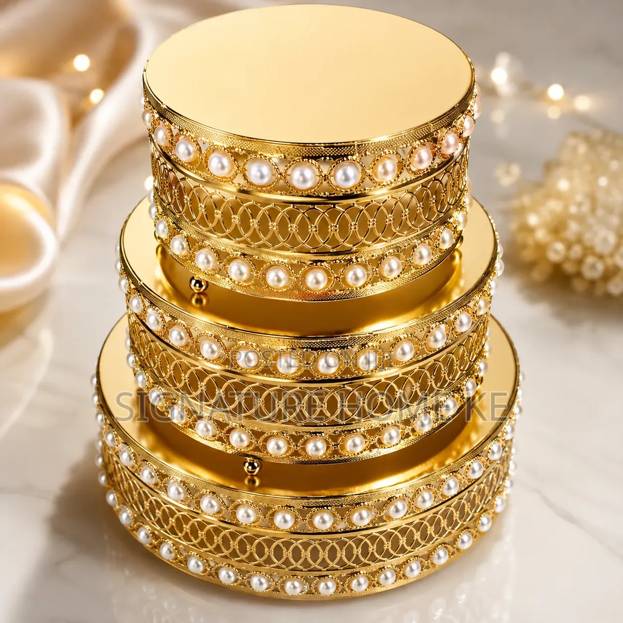 3pcs Iron Top Cake Stand