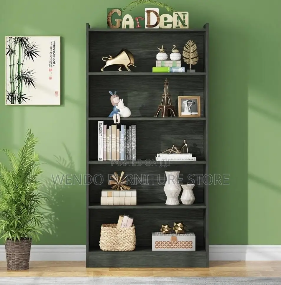 Home Office 5 Tier Book Storage Shelf