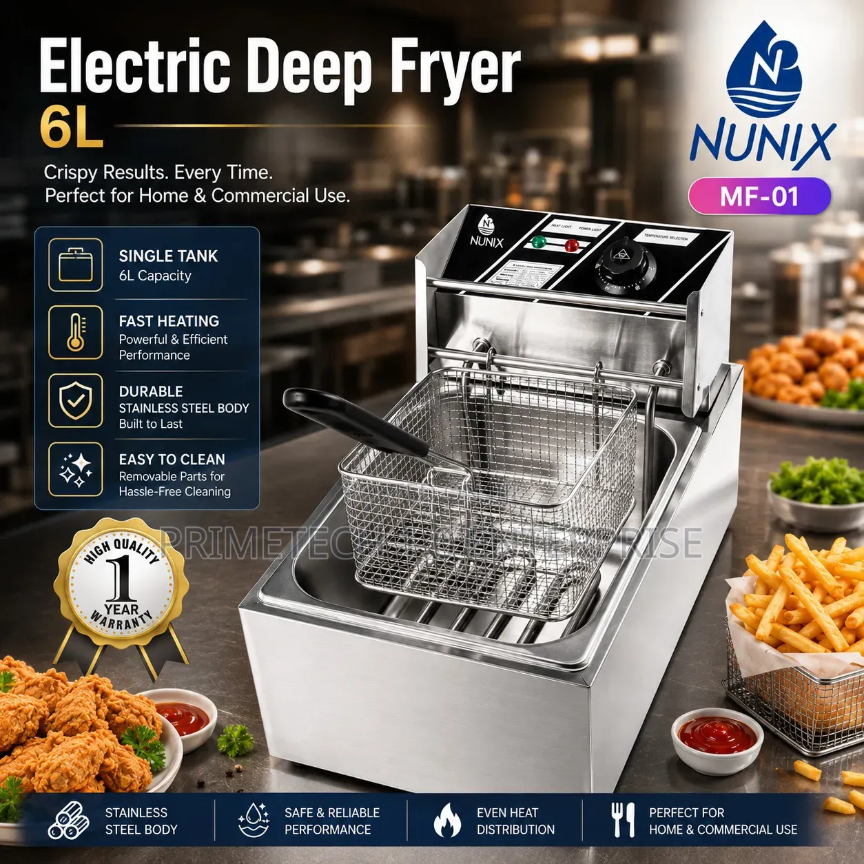 Nunix Single Deep Fryer