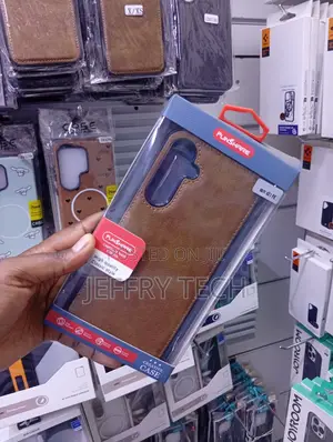 Faux Leather Phone Case Designed for the Samsung Galaxy S21 FE