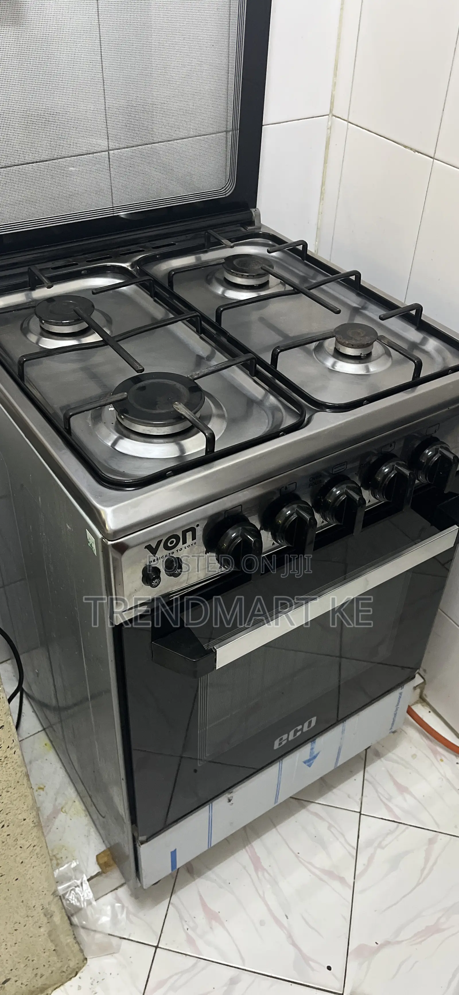 Von Cooker 4gas + 1oven 55cmx55cm