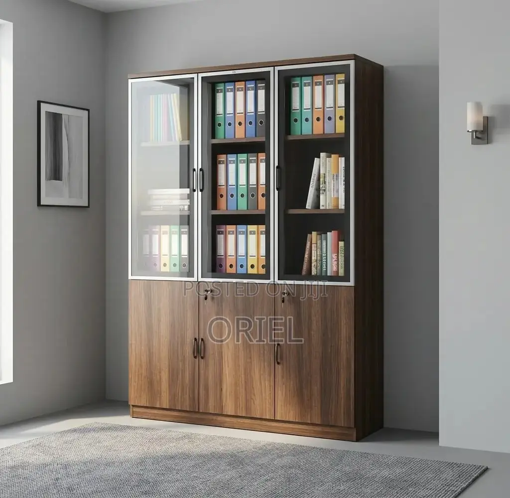 Office Cabinet : Three Door Office Records Storage Cabinet
