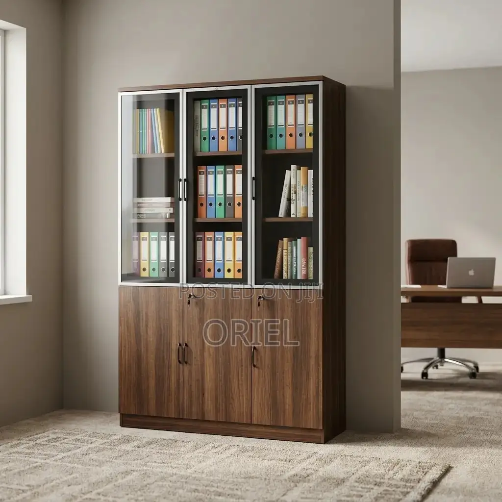 Office Cabinet : Three Door Office Records Storage Cabinet