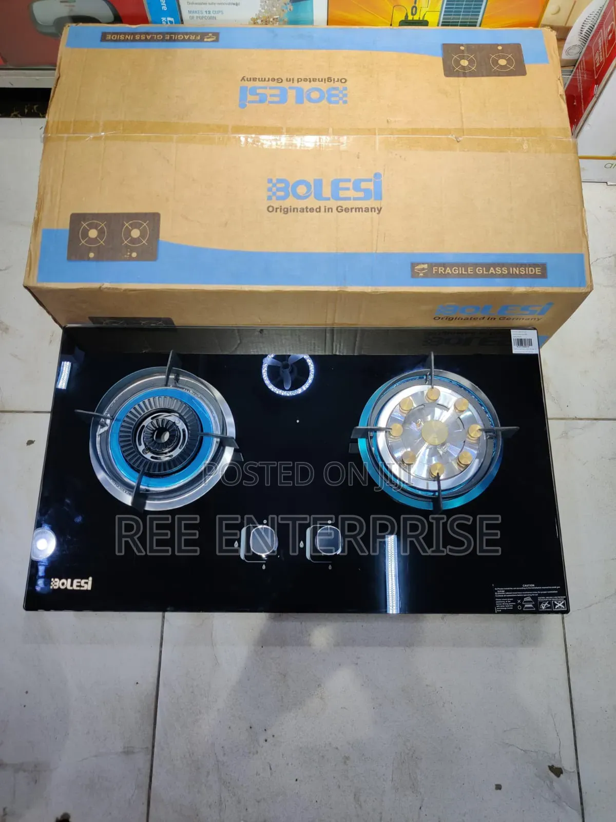 *Bolesi Built in 2Burner Vertical Orientation