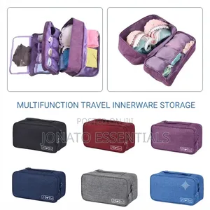Multifunction Travel Underwear and Toiletry Storage Bag