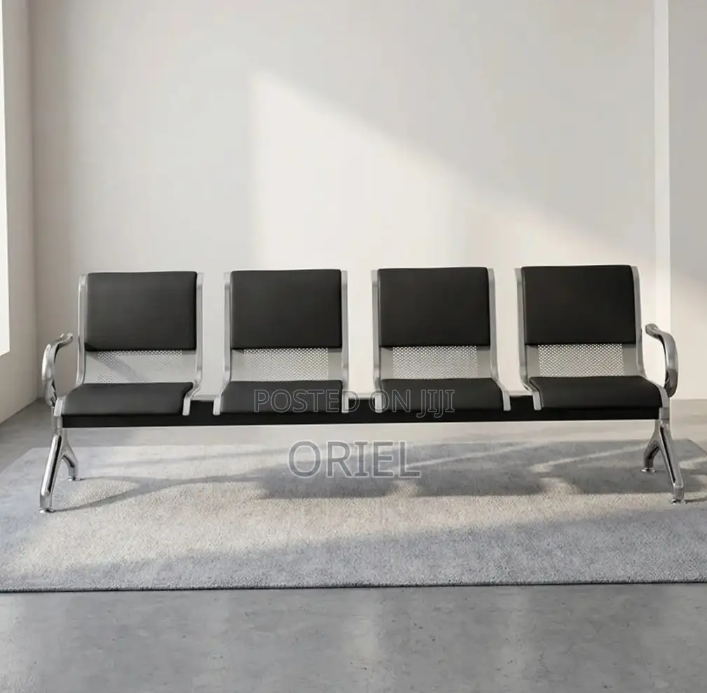 Office Bench : 4-Seater Upholstered Corporate Office Bench