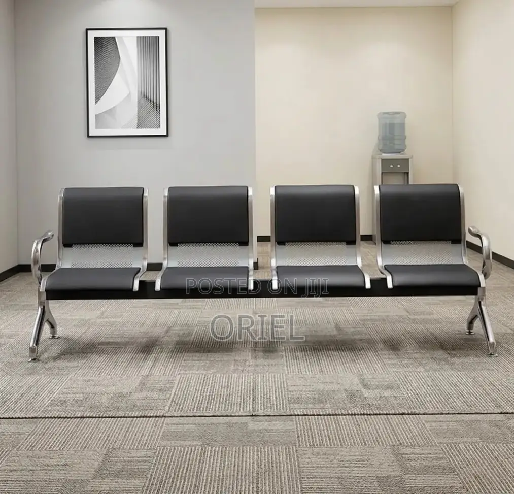 Office Bench : 4-Seater Upholstered Corporate Office Bench
