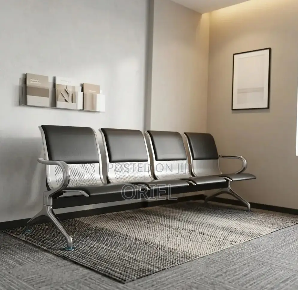 Office Bench : 4-Seater Upholstered Corporate Office Bench